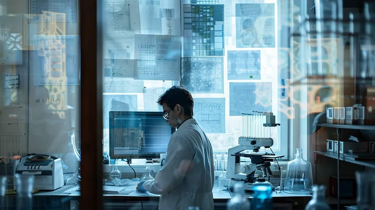 Analyse du mouvement d’un athlète en laboratoire de biomécanique avec capteurs et ordinateur