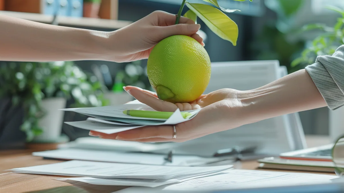 Devanture moderne d’un institut de beauté avec entrepreneuse consultant son projet de franchise
