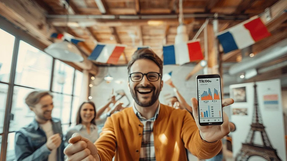 Entrepreneuse française présentant des produits devant un smartphone pendant un live de vente TikTok Shop