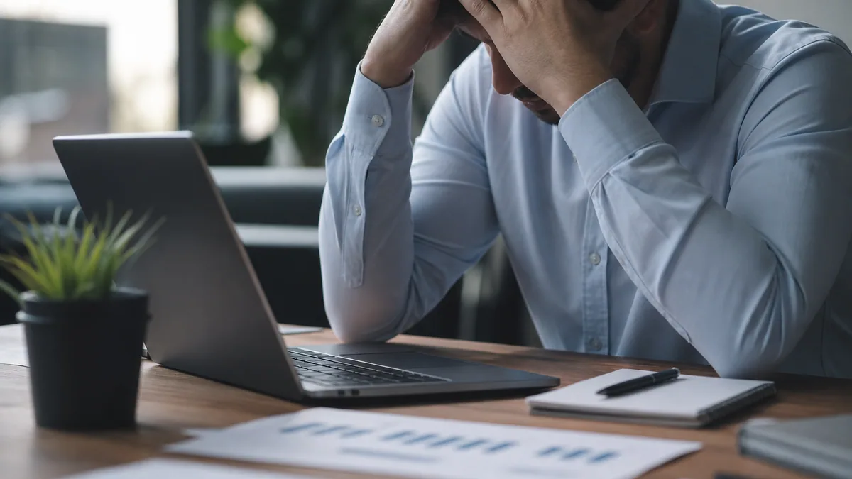 Créatrice consultant un tableau de bord MYM avec contrat et smartphone sur un bureau