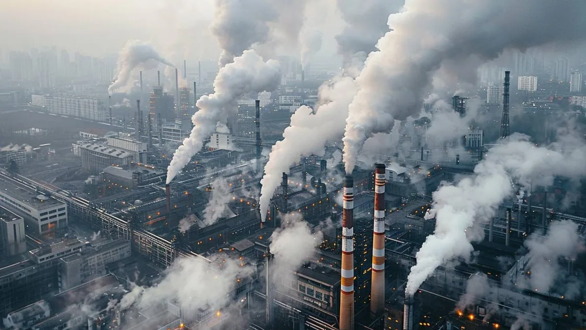 Usine en périphérie urbaine reliée à des réseaux de chaleur et d’énergie