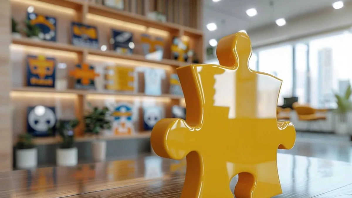 Entrepreneur échangeant avec un franchiseur devant une boutique sous enseigne